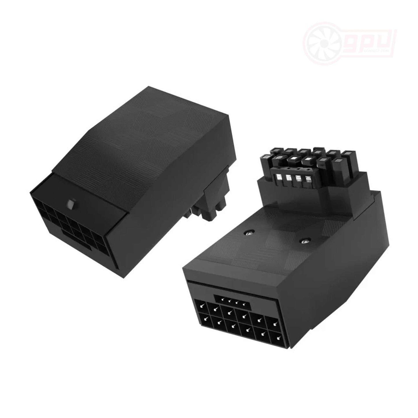 Angled 16-Pin PCIE 12VHPWR GPU Power Connector (12+4 Pin Male To Female) - GPUCONNECT.COM