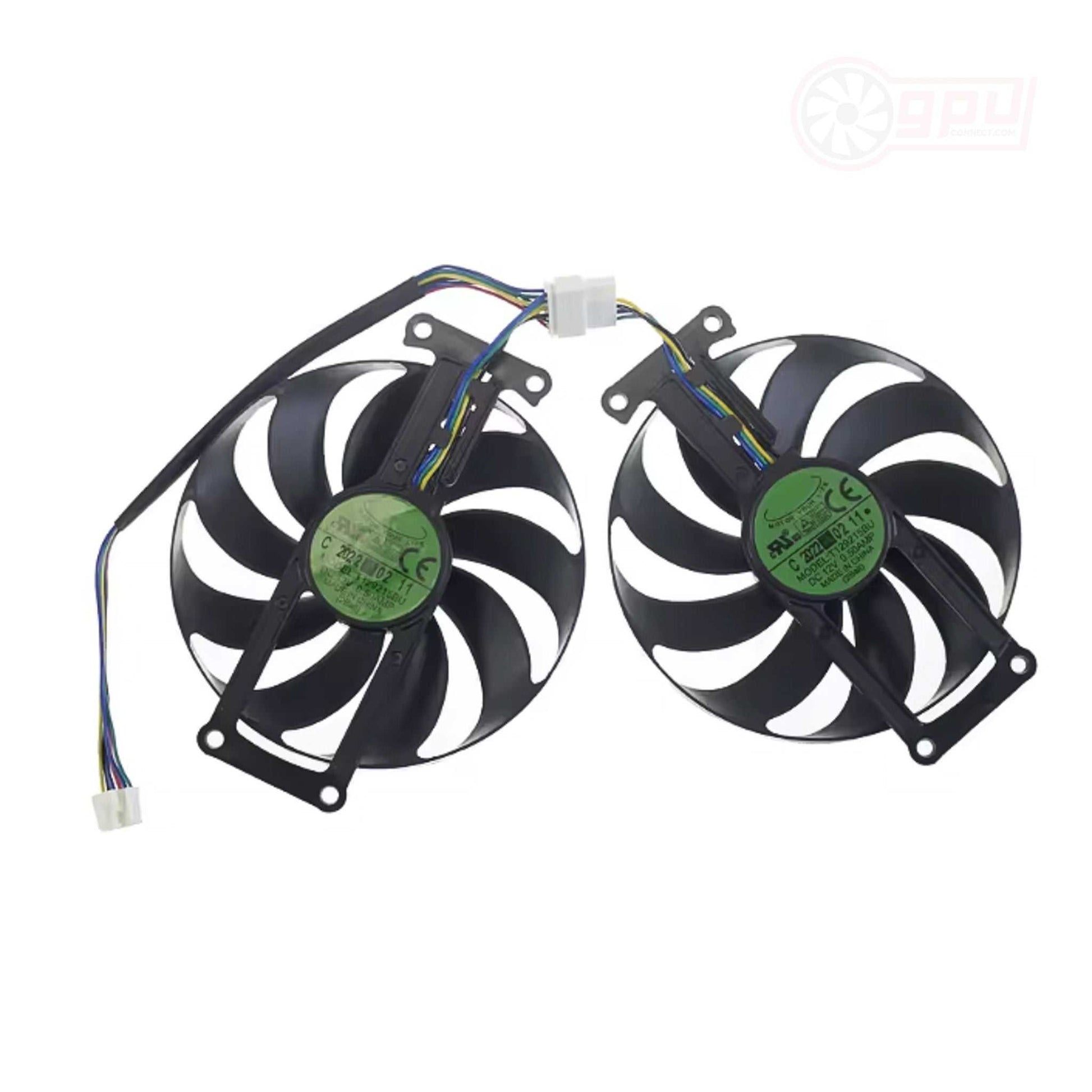 Asus DUAL RTX 2060 2070 / GTX 1660 MINI GPU Fan Set - GPUCONNECT.COM
