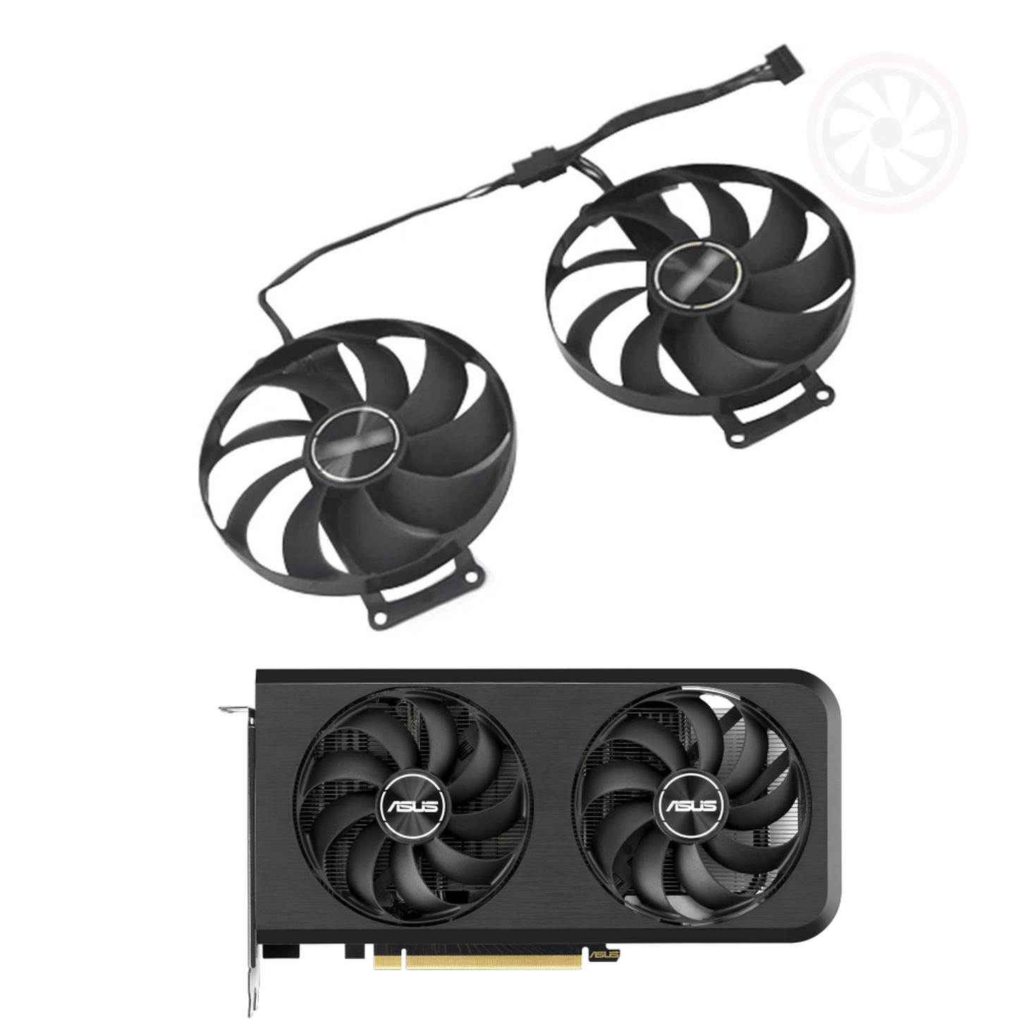 ASUS DUAL RTX 3060Ti / 3070 SI Replacement GPU Fan - GPUCONNECT.COM
