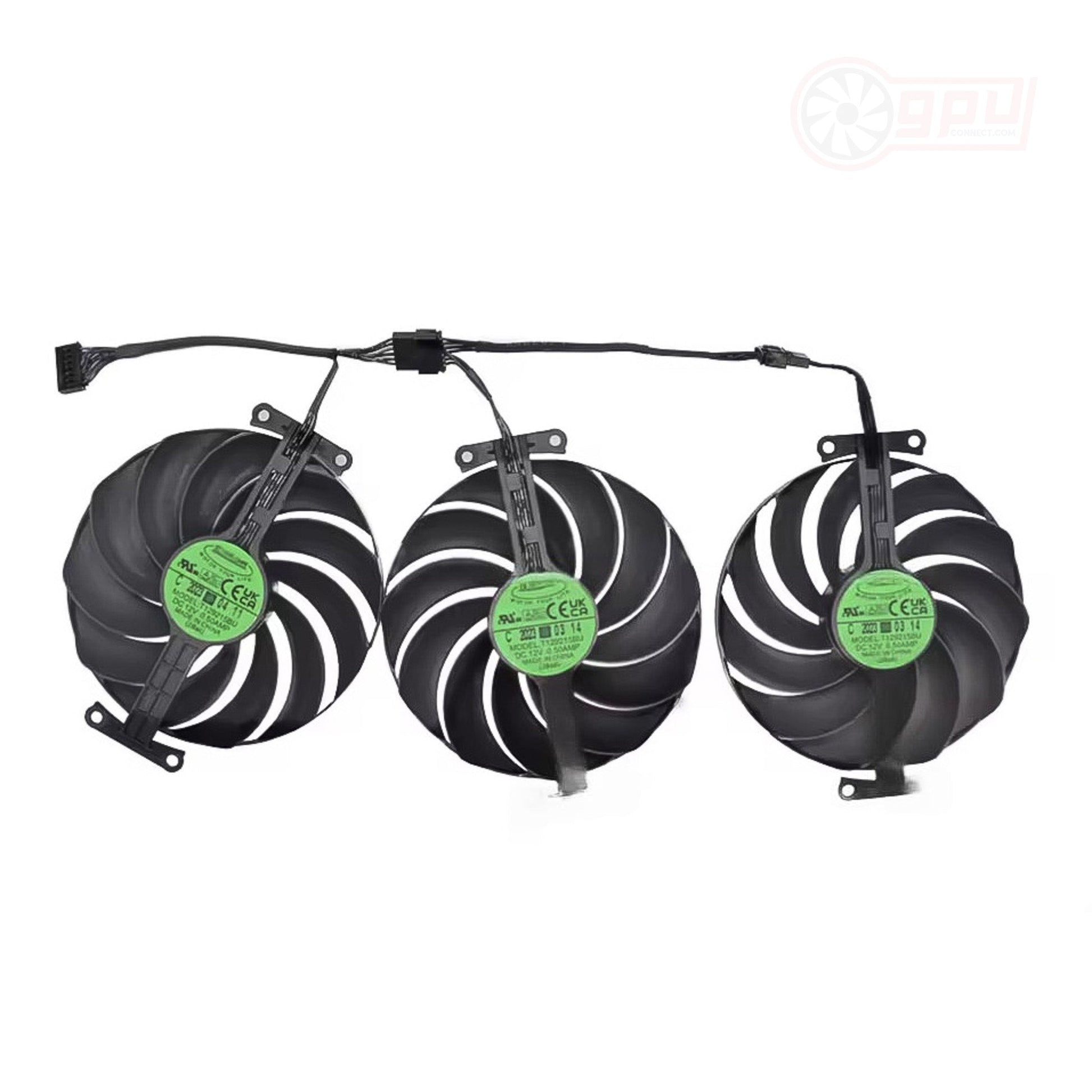 ASUS RTX 4070 STRIX OC GPU replacement fan set for optimal cooling.