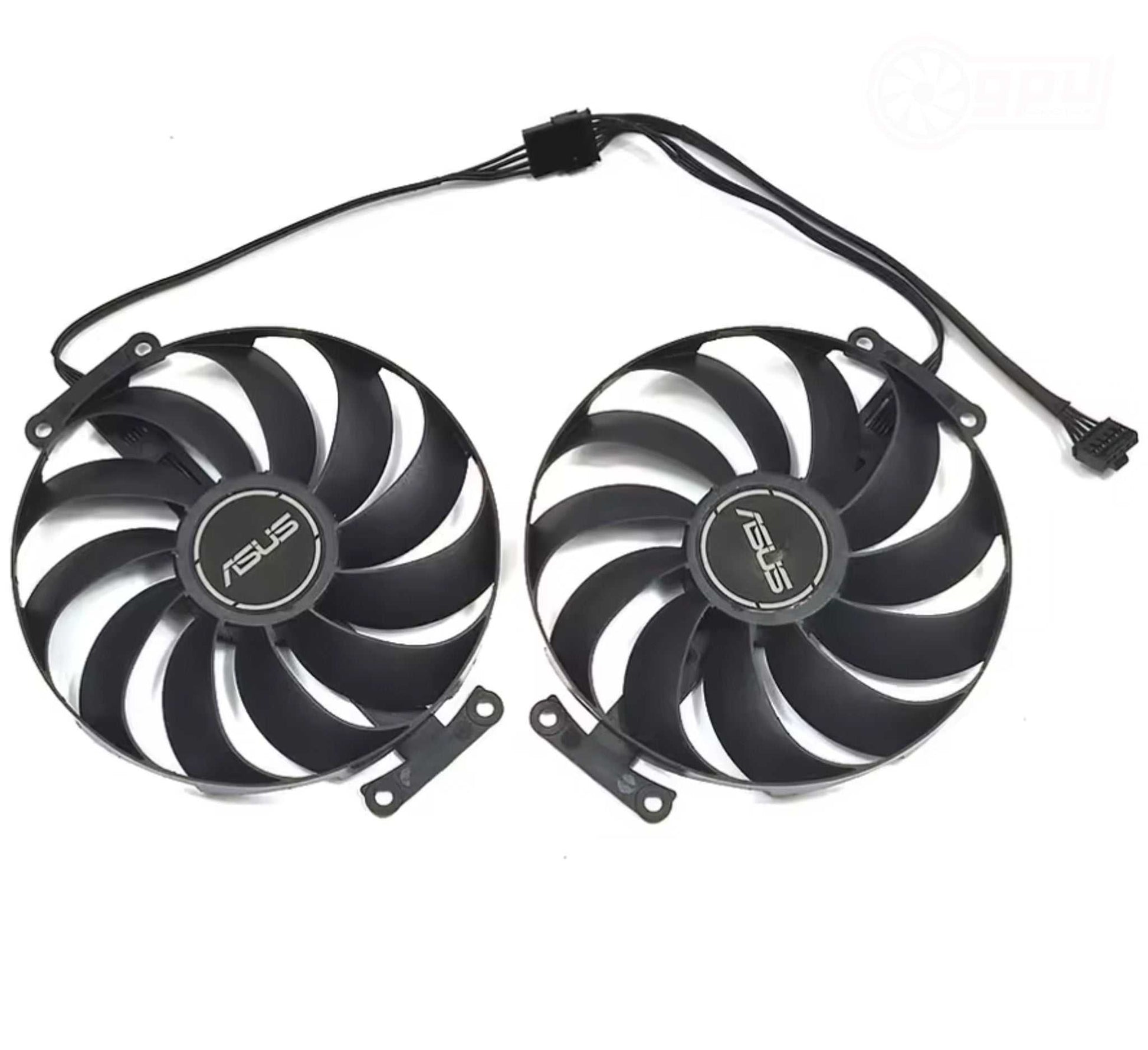ASUS RX 6750 6700 6650 6600 XT DUAL Replacement GPU Fans - GPUCONNECT.COM