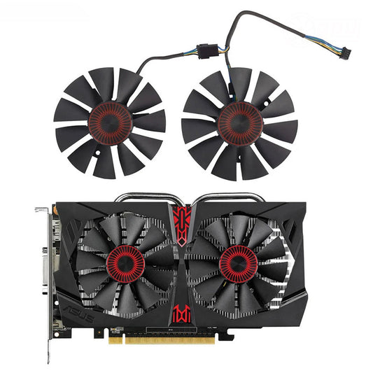 ASUS STRIX GTX 750Ti 950 960 1060 EX 1050 1050 Ti Replacement GPU Fans - GPUCONNECT.COM