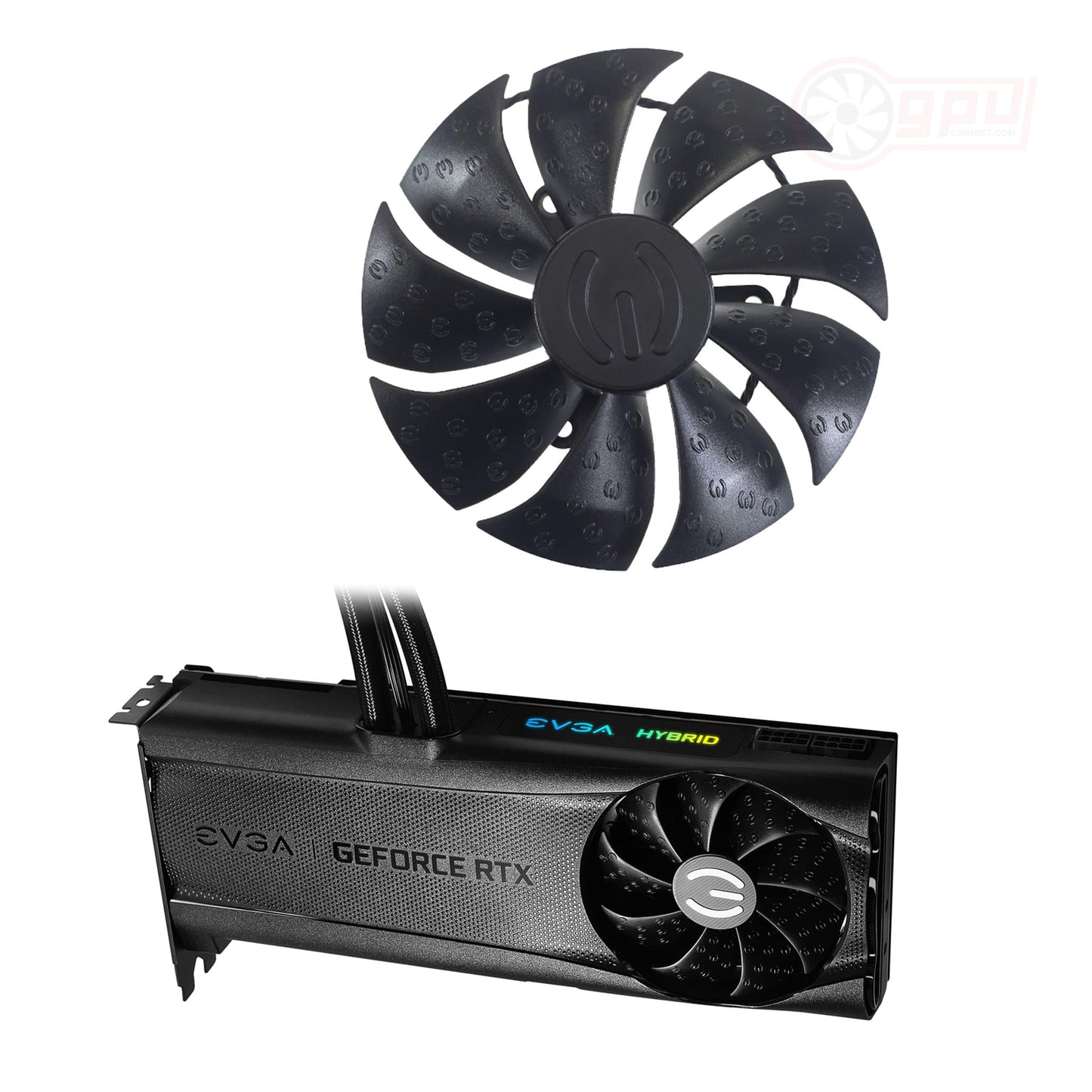 EVGA RTX Kingpin / 3080 3090 FTW3 / XC3 ULTRA HYBRID GAMING GPU Fan Replacement - GPUCONNECT.COM