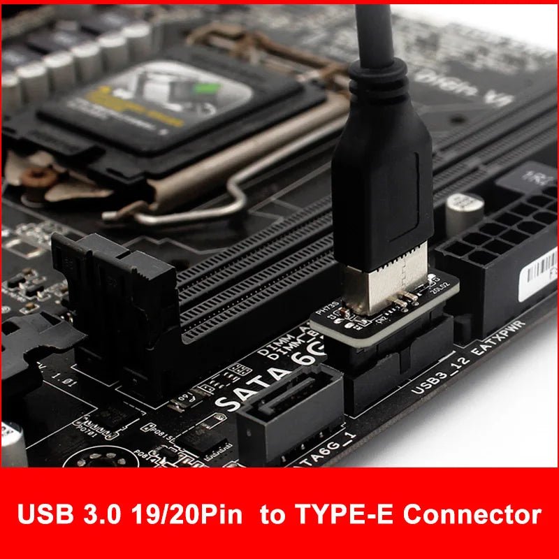Front Panel USB 3.0/3.1 Internal Header to Type - E Adapter - GPUCONNECT.COM