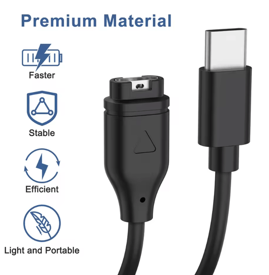 Garmin Fenix Vivoactive Forerunner - USB - C Charging Cable - GPUCONNECT.COM