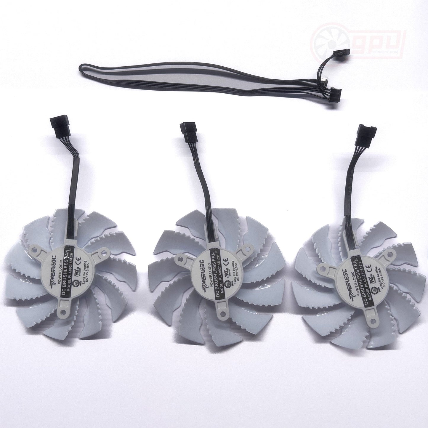 GIGABYTE GeForce RTX 3070Ti / 3080 / 3080Ti / 3090 Vision WHITE GPU Fan Set (Genuine) - GPUCONNECT.COM