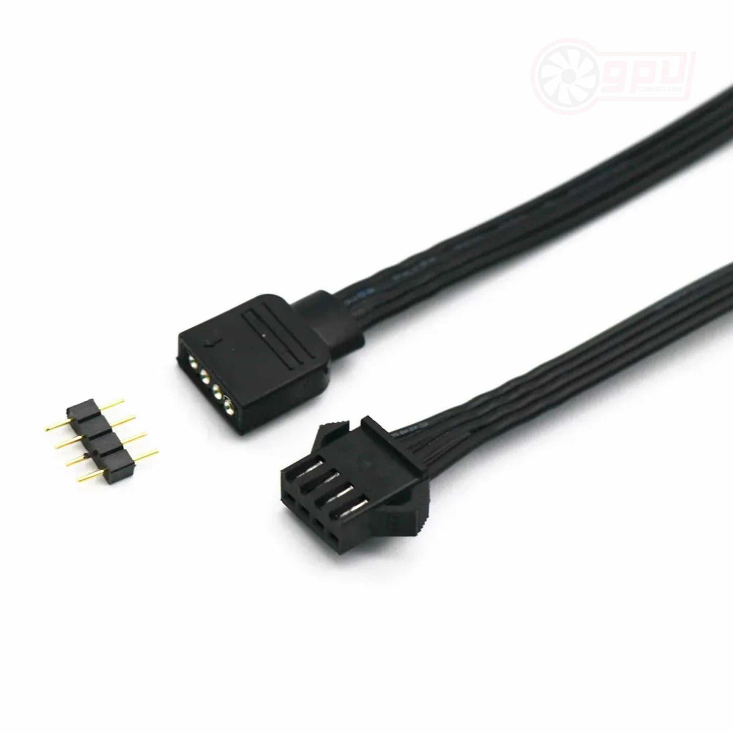 GPUCONNECT 3-Pin 5V / 4-Pin 12V RGB ARGB Control Extension Adapter Cable - GPUCONNECT.COM