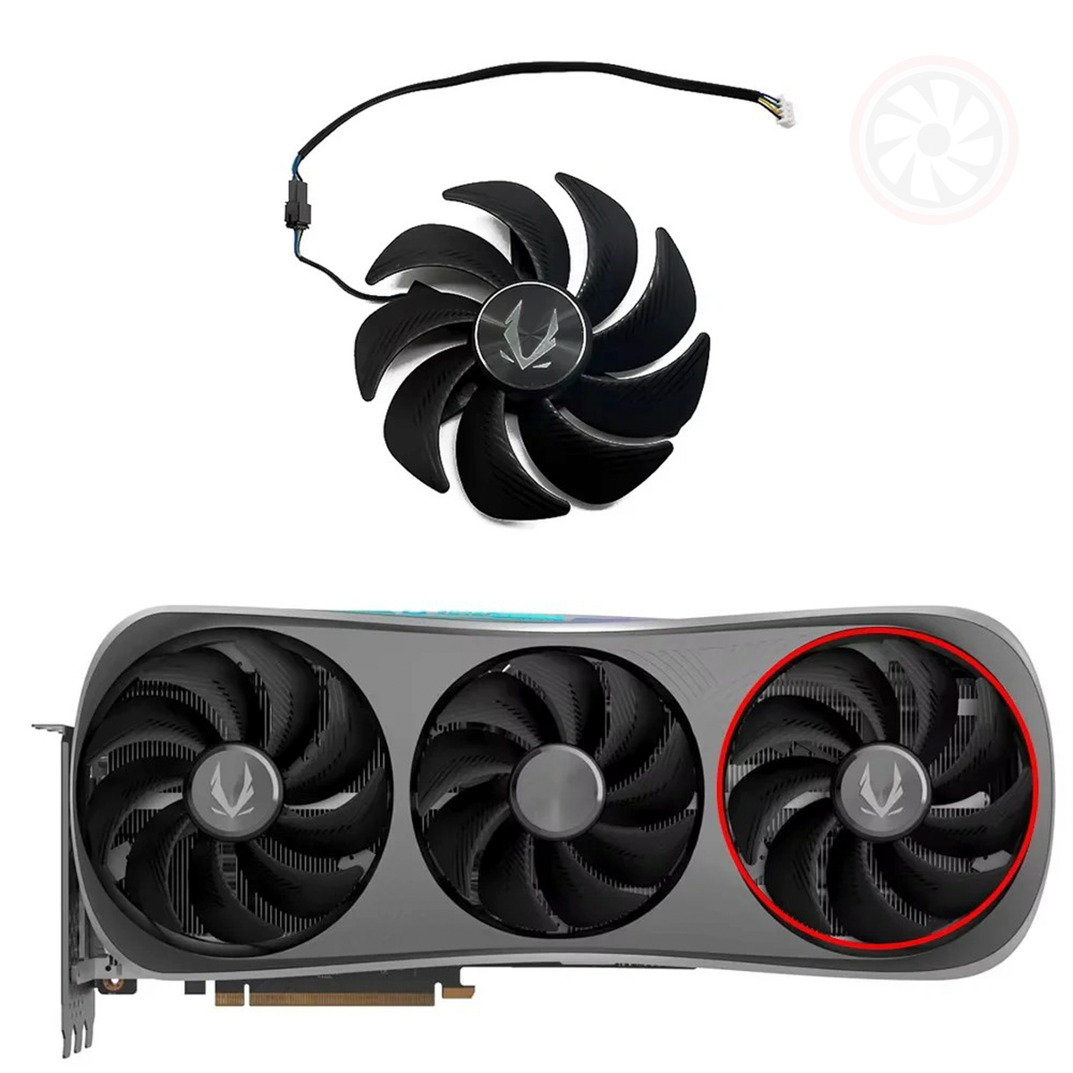 ZOTAC GAMING GeForce RTX 4090 4080 Trinity OC GPU Fan Set