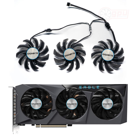 Gigabyte RX 6600XT 6700 6700XT RTX 3070 EAGLE GPU Fan Replacement Set