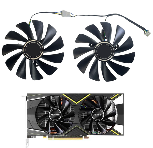 ASRock RX 5700 XT Challenger Replacement GPU Fans (OEM)