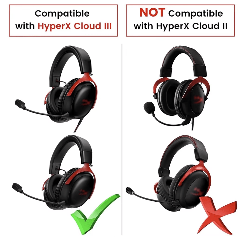 Mic Replacement - Kingston HyperX Cloud III 3 Gaming Headset - GPUCONNECT.COM