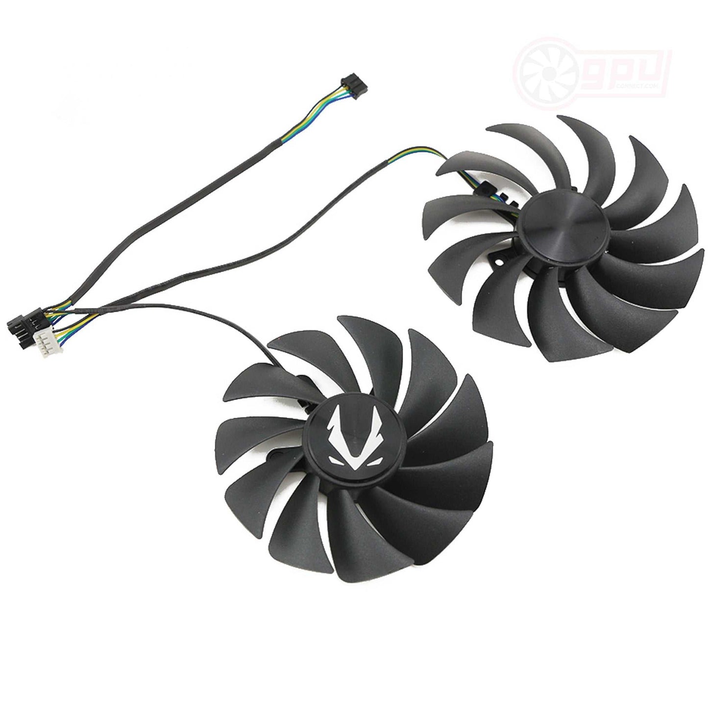 Zotac RTX 3070 Ti Twin Edge replacement GPU fans set with connector cables for cooling upgrade