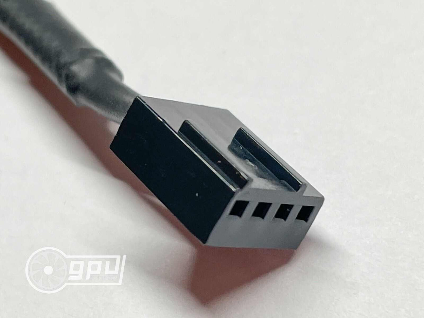 4 Pin PWM Fan Extension Cable CPU male to female (26cm Black) - GPUCONNECT.COM