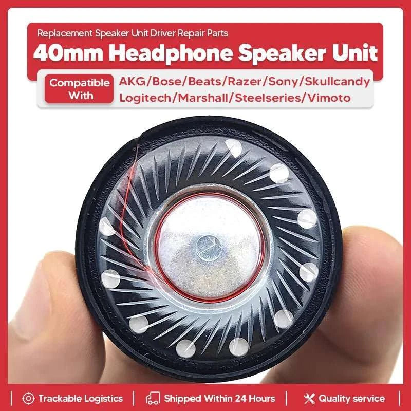 40mm discount headphone speaker