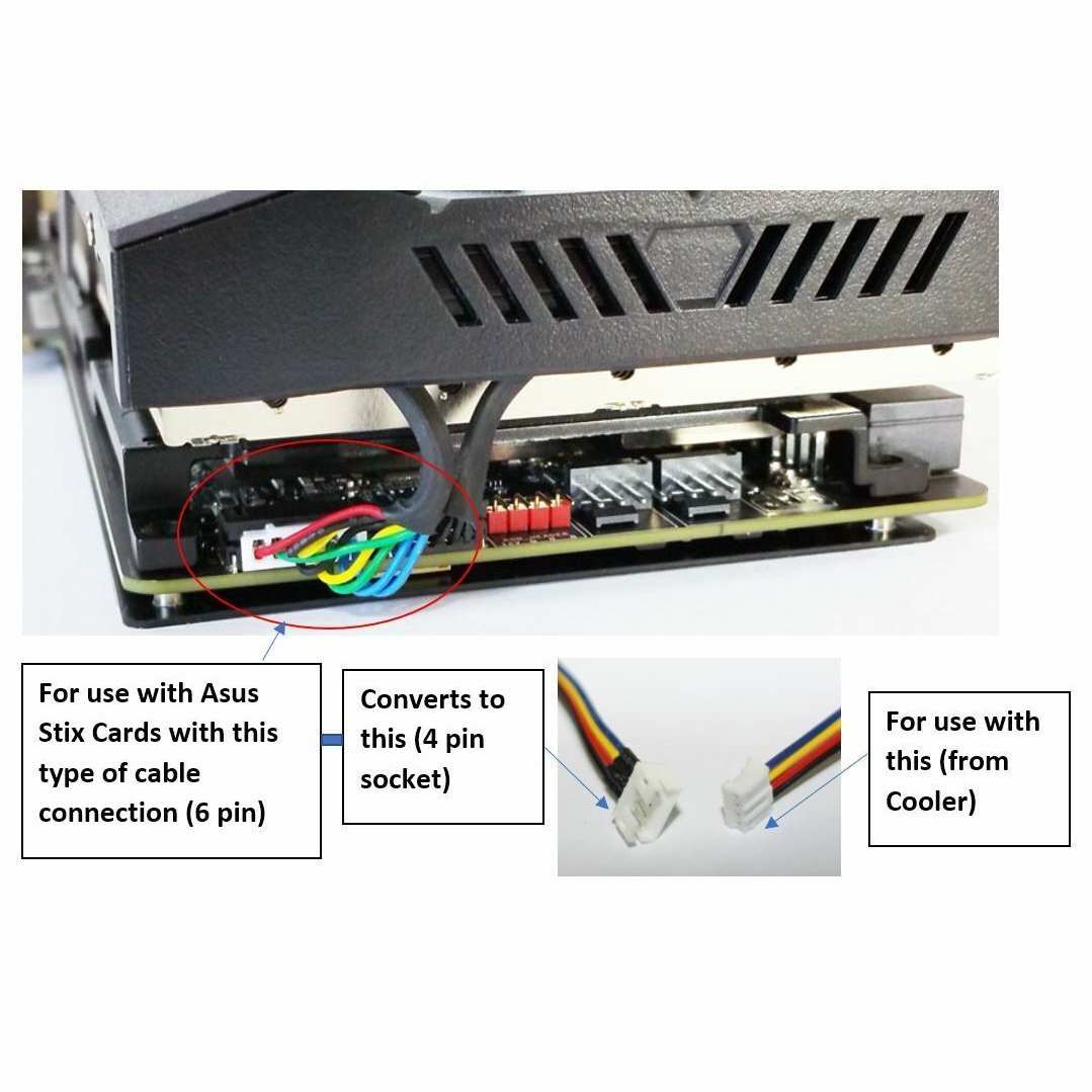 Arctic Cooling Accelero Xtreme Adapter Cable for Asus 6 Pin Graphics Cards - GPUCONNECT.COM