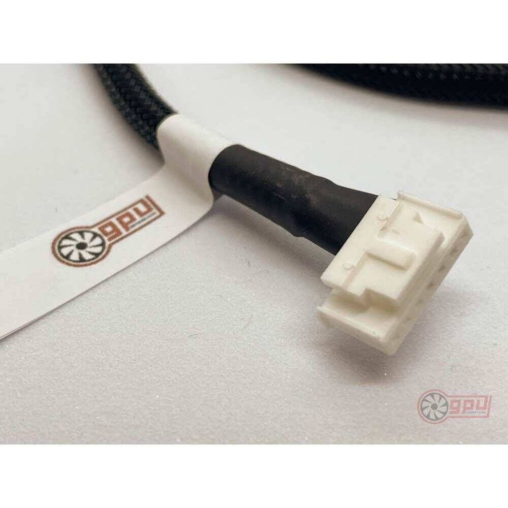 Asus 3070 DUAL RTX 7 pin to 4 pin PWM FAN Deshroud Adapter Converter Connector BLACK V2 - GPUCONNECT.COM