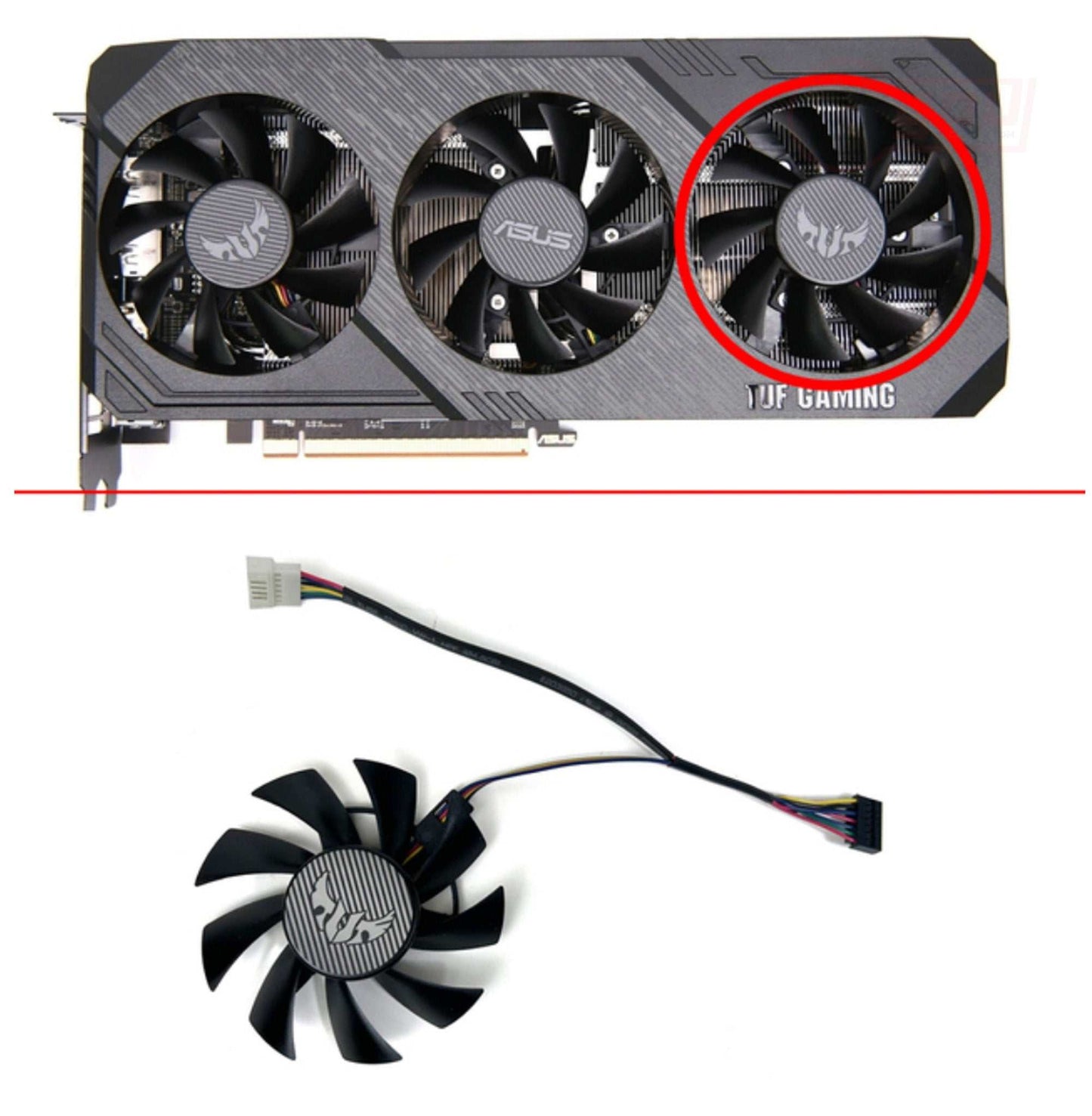 ASUS GTX 1660 Ti SUPER RX 5700 XT TUF X3 OC Fan - GPUCONNECT.COM