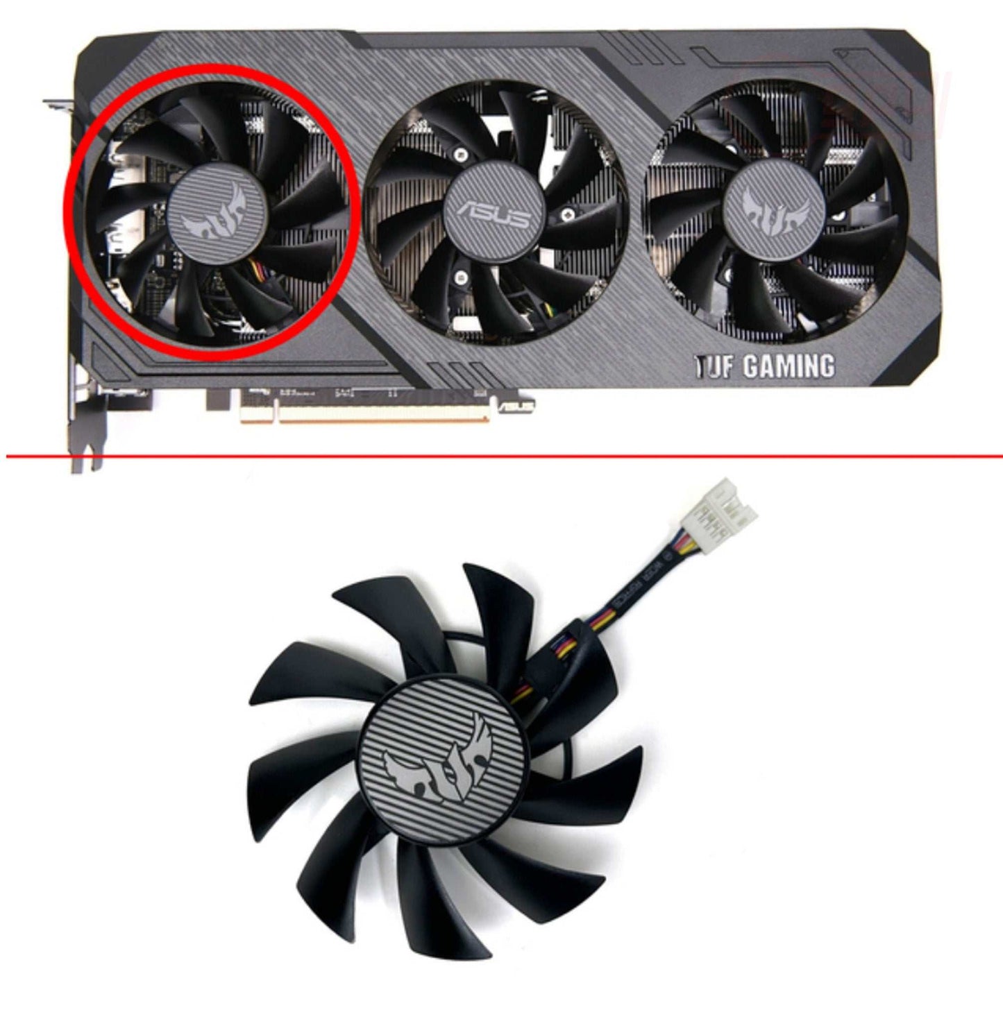 ASUS GTX 1660 Ti SUPER RX 5700 XT TUF X3 OC Fan - GPUCONNECT.COM