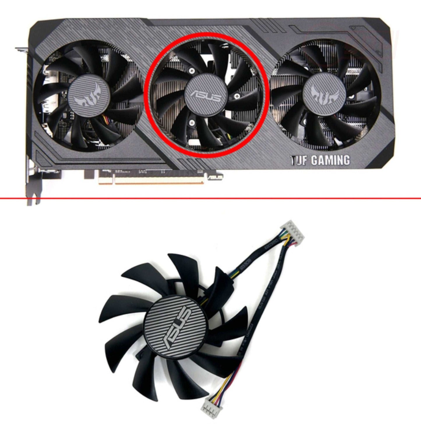 ASUS GTX 1660 Ti SUPER RX 5700 XT TUF X3 OC Fan - GPUCONNECT.COM