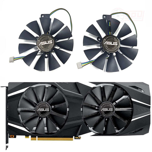 Asus RTX 2060 2070 2080 DUAL OC Replacement Fans - GPUCONNECT.COM