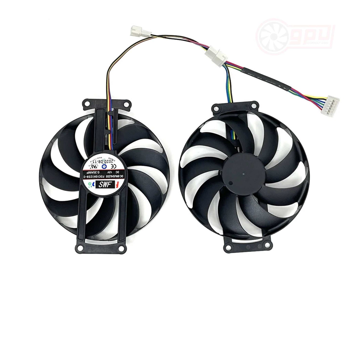 Asus RTX 2060 2070 DUAL Mini OC / GTX 1660 Super GPU Fan Set - GPUCONNECT.COM