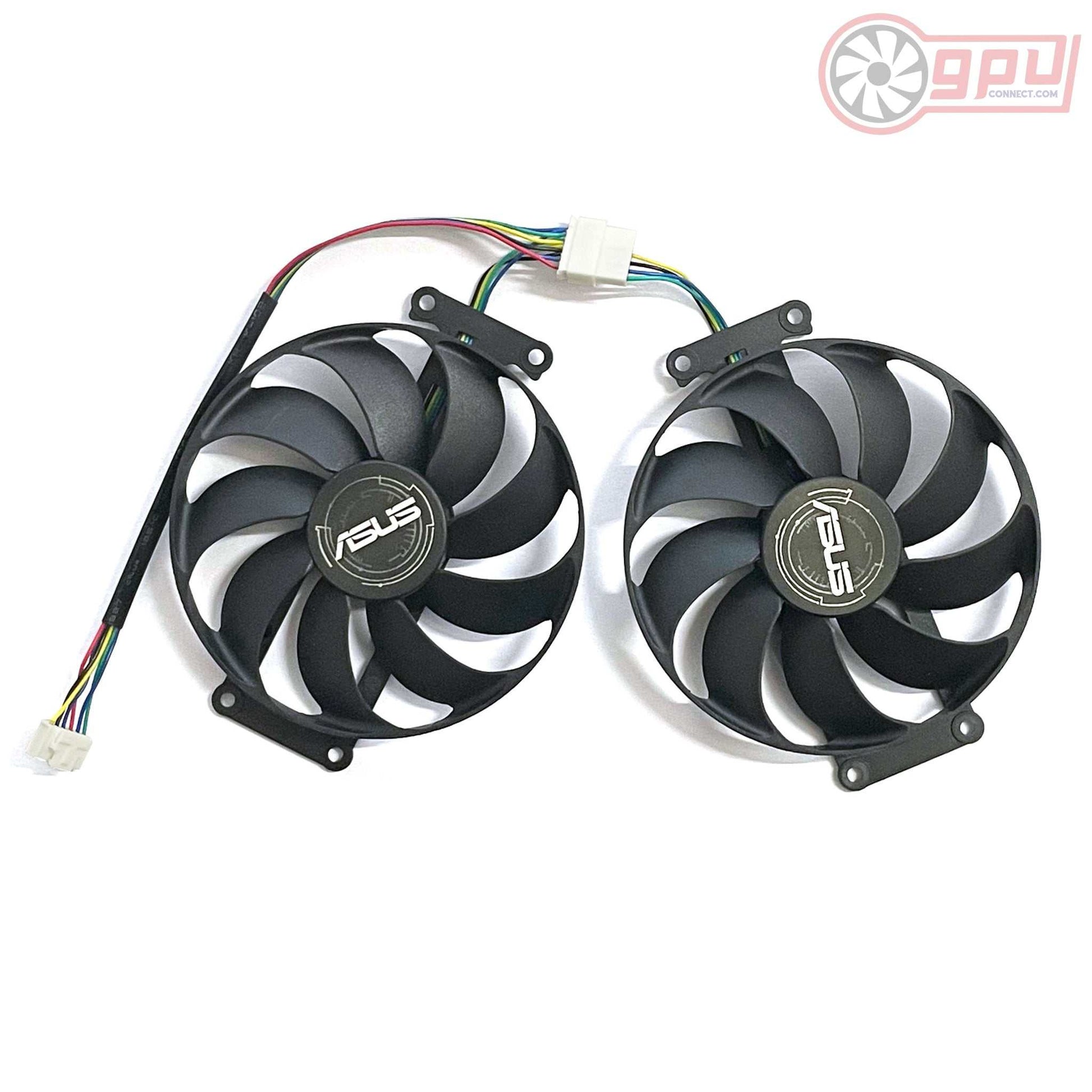 ASUS RTX 2060 2070 GTX 1660 DUAL EVO - Replacement GPU Cooling Fan Set - GPUCONNECT.COM