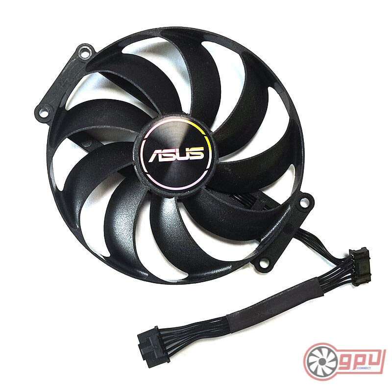 ASUS RTX 3050 3060 TI RX 6400 6500 XT DUAL MINI V2 Replacement Cooler Fan Set - GPUCONNECT.COM