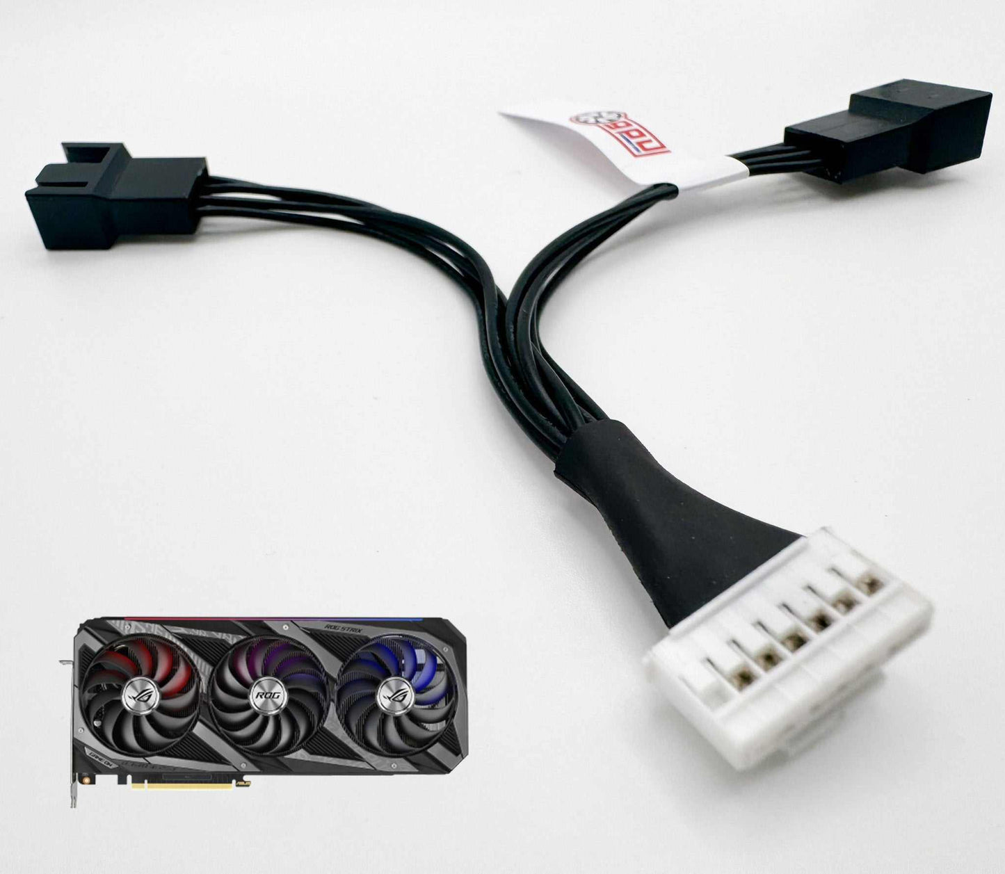 Asus RTX 3060 3070 3080 3090 Ti STRIX 7 Pin PWM Adapter Deshroud Cable - GPUCONNECT.COM