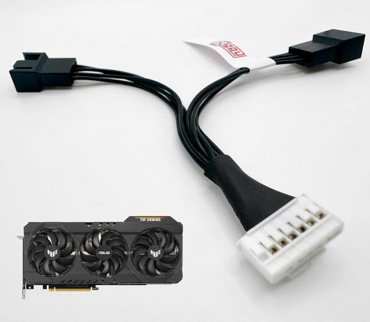 Asus RTX 3060 3070 3080 Ti 3090 TUF 7 Pin PWM Adapter Deshroud Cable - GPUCONNECT.COM