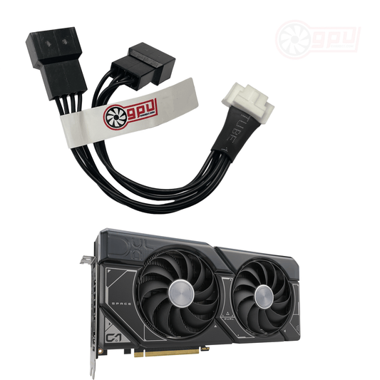 Asus RTX 4070 DUAL Deshroud Cable 7 Pin to 4 Pin Adapter - GPUCONNECT.COM