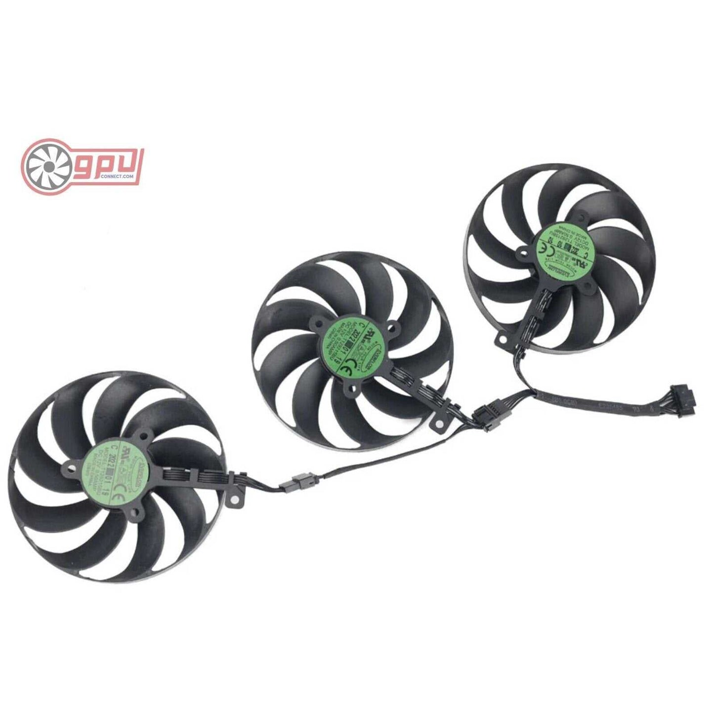 ASUS RTX ROG 3050 3060 STRIX Replacement Cooling Fan Set 88mm T129215BU (7 Pin) - GPUCONNECT.COM