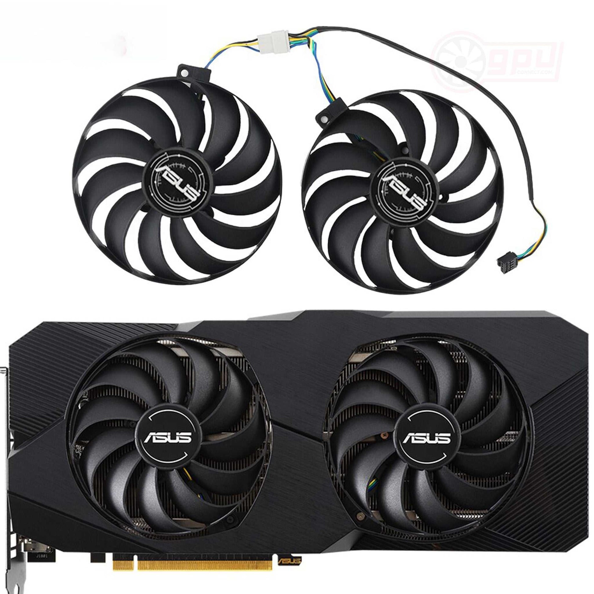 ASUS RX 5600 5700 XT DUAL EVO OC Replacement GPU Fan - GPUCONNECT.COM