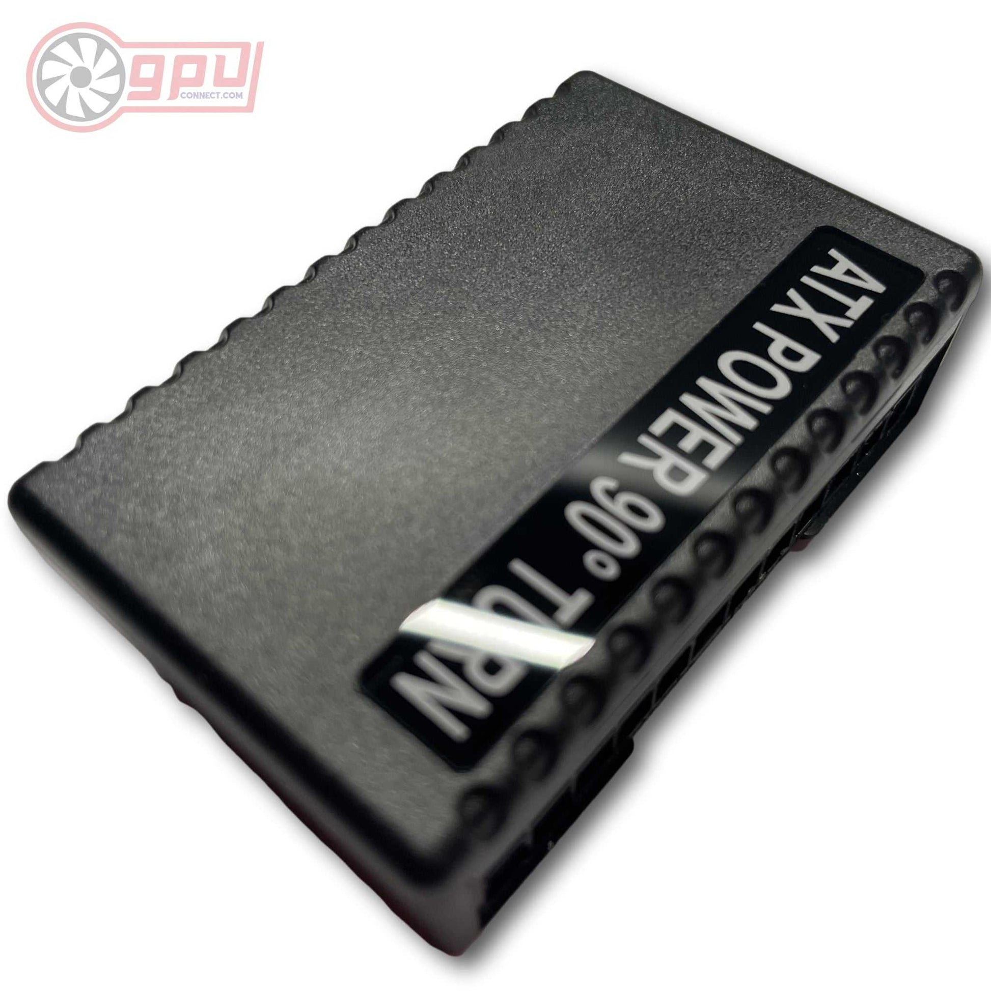 ATX 24 Pin Female to 24 Pin Male 90 Degree Right Angle Power Connector Adapter V2 - GPUCONNECT.COM