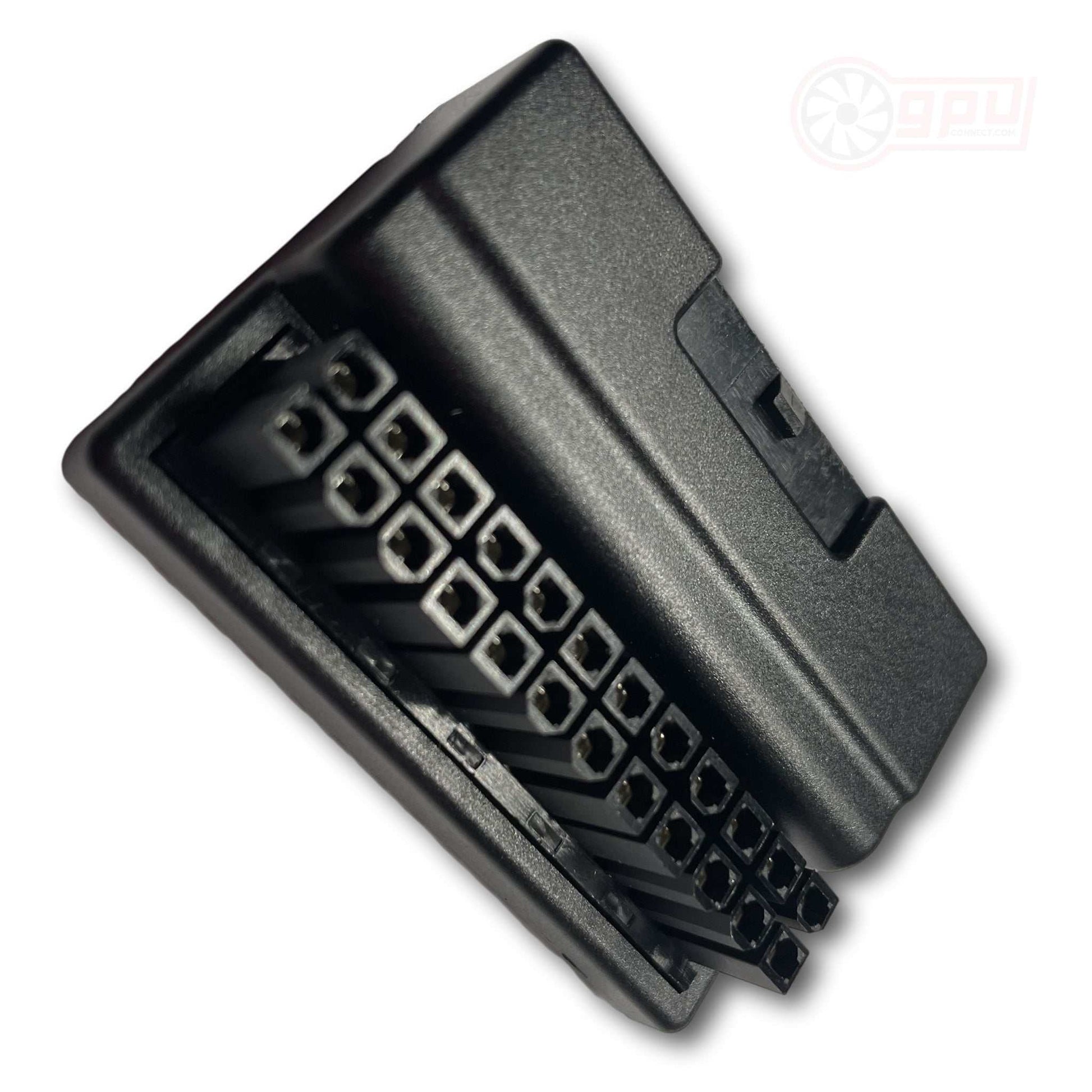 ATX 24 Pin Female to 24 Pin Male 90 Degree Right Angle Power Connector Adapter V2 - GPUCONNECT.COM