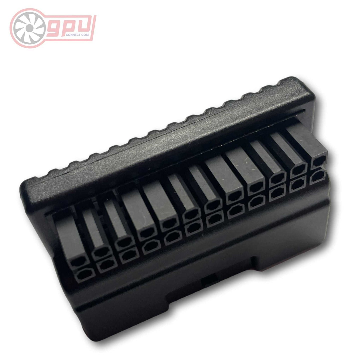 ATX 24 Pin Female to 24 Pin Male 90 Degree Right Angle Power Connector Adapter V2 - GPUCONNECT.COM