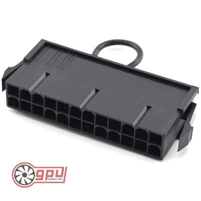 ATX 24 Pin Power Jump Start Bridging Connector Watercooling Adapter Plug - GPUCONNECT.COM
