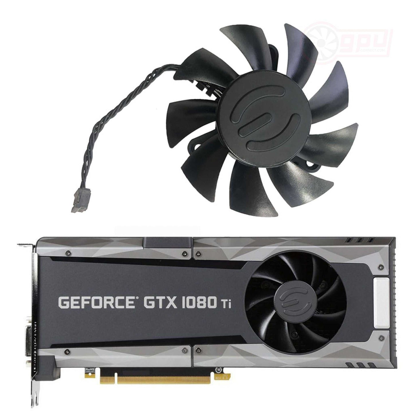 EVGA GTX 1080 Ti SC2 Hybrid Replacement Graphics Card Fan - GPUCONNECT.COM