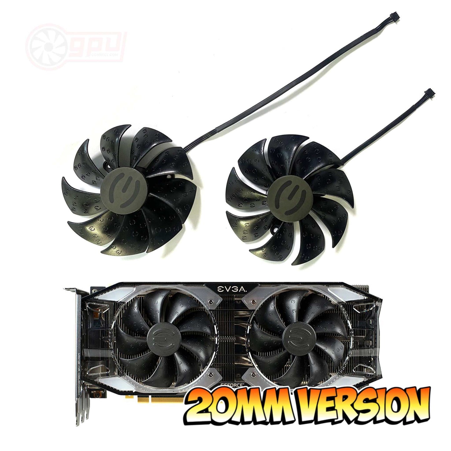 EVGA RTX 2060 2070 2080 2080Ti SUPER XC ULTRA Replacement Fans (20mm) - GPUCONNECT.COM
