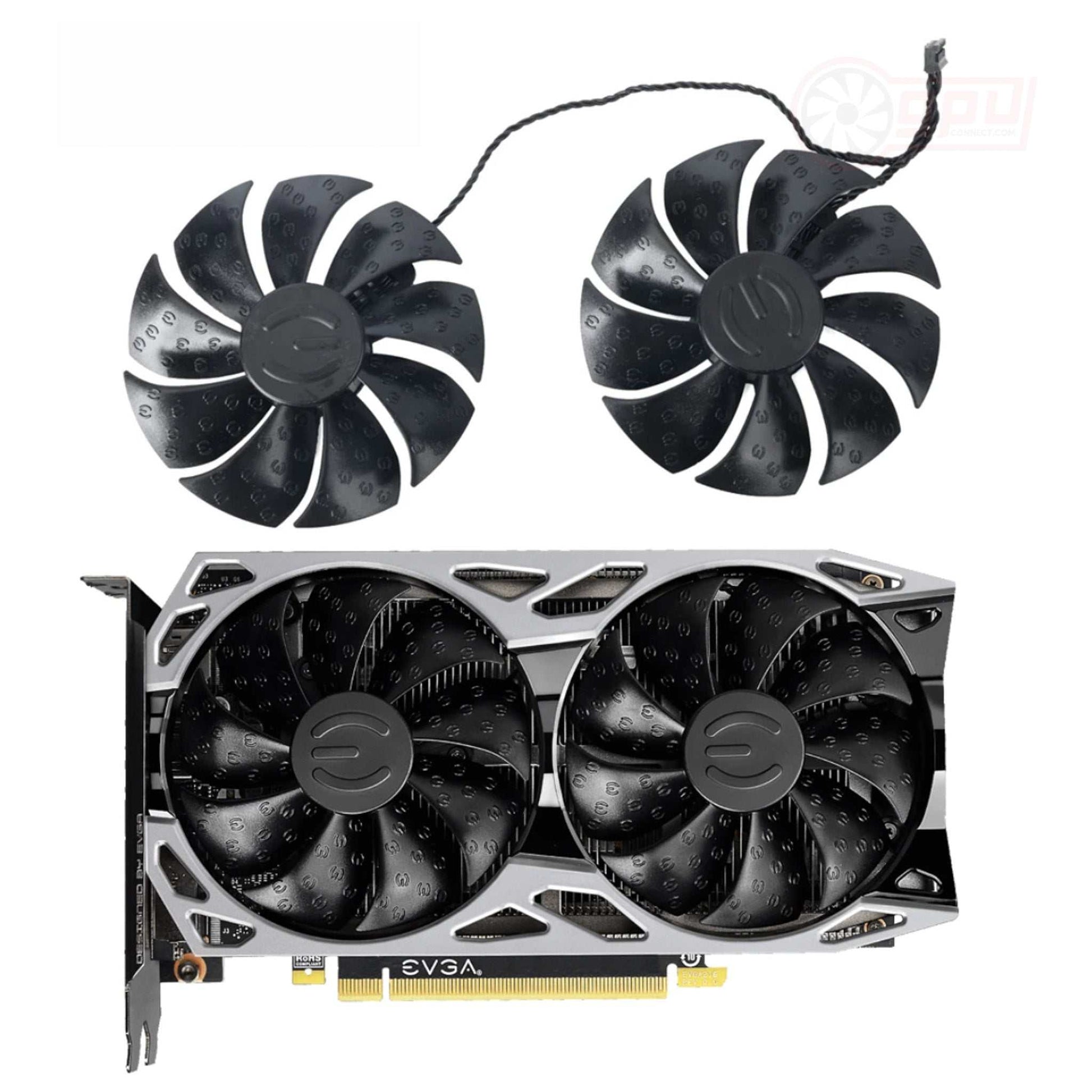 EVGA RTX 2060 KO GTX 1660 Ti 1650 1660 SC ULTRA Gaming Replacement Fans - GPUCONNECT.COM