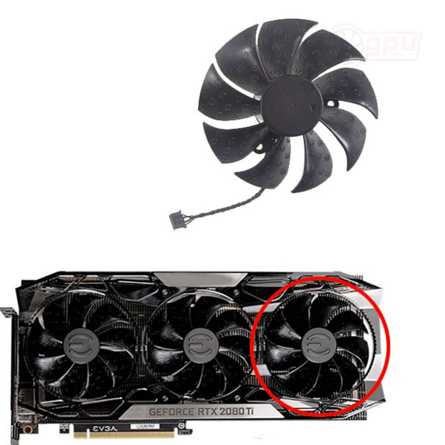 EVGA RTX 2070 2070S 2080 2080S 2080Ti FTW3 ULTRA Graphics Card Fan - GPUCONNECT.COM