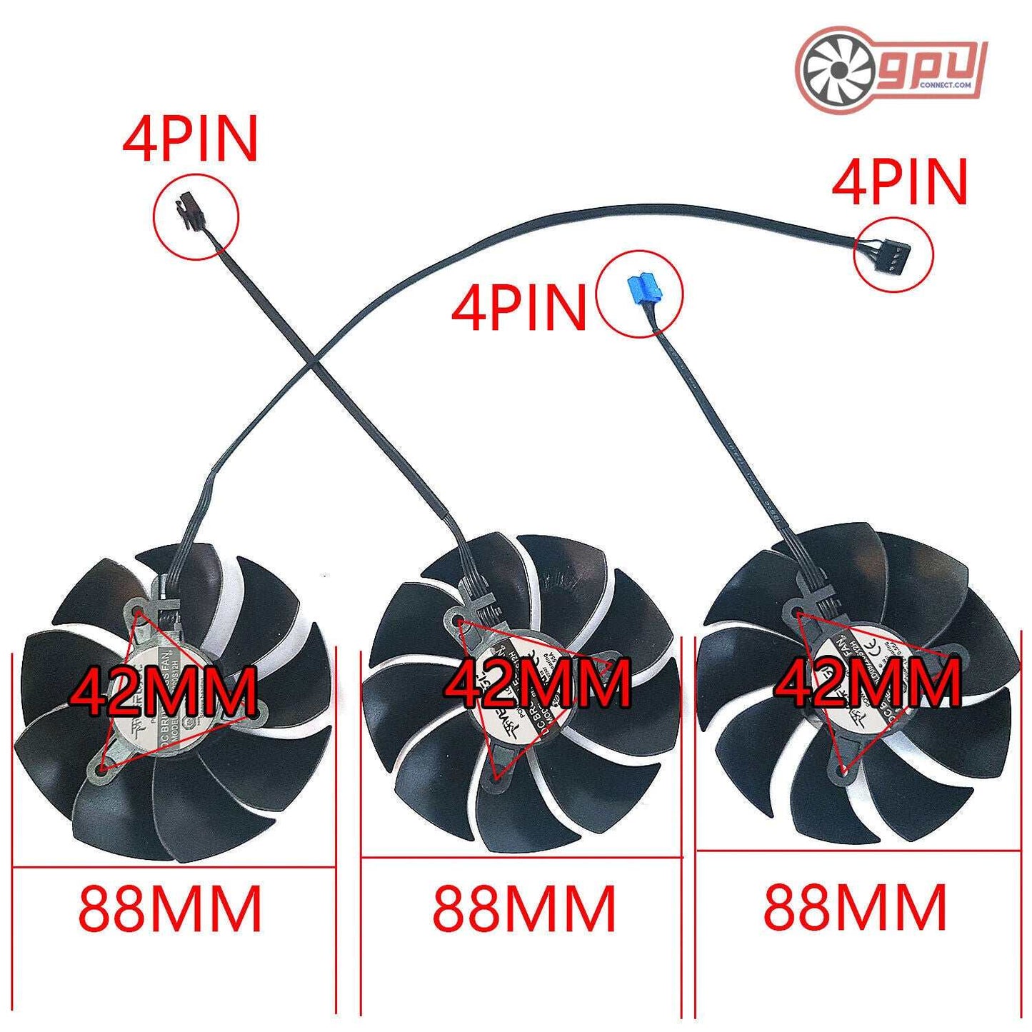 EVGA RTX 3060 3070 3080 Ti 3090 FTW3 XC3 ULTRA Replacement Fans - GPUCONNECT.COM