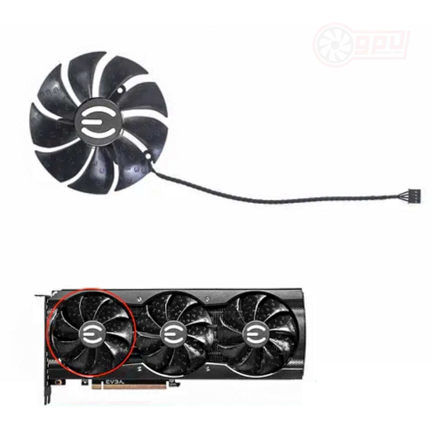 EVGA RTX 3070 3080 3090 XC3 ULTRA GAMING Graphics Card Fan (15mm) - GPUCONNECT.COM