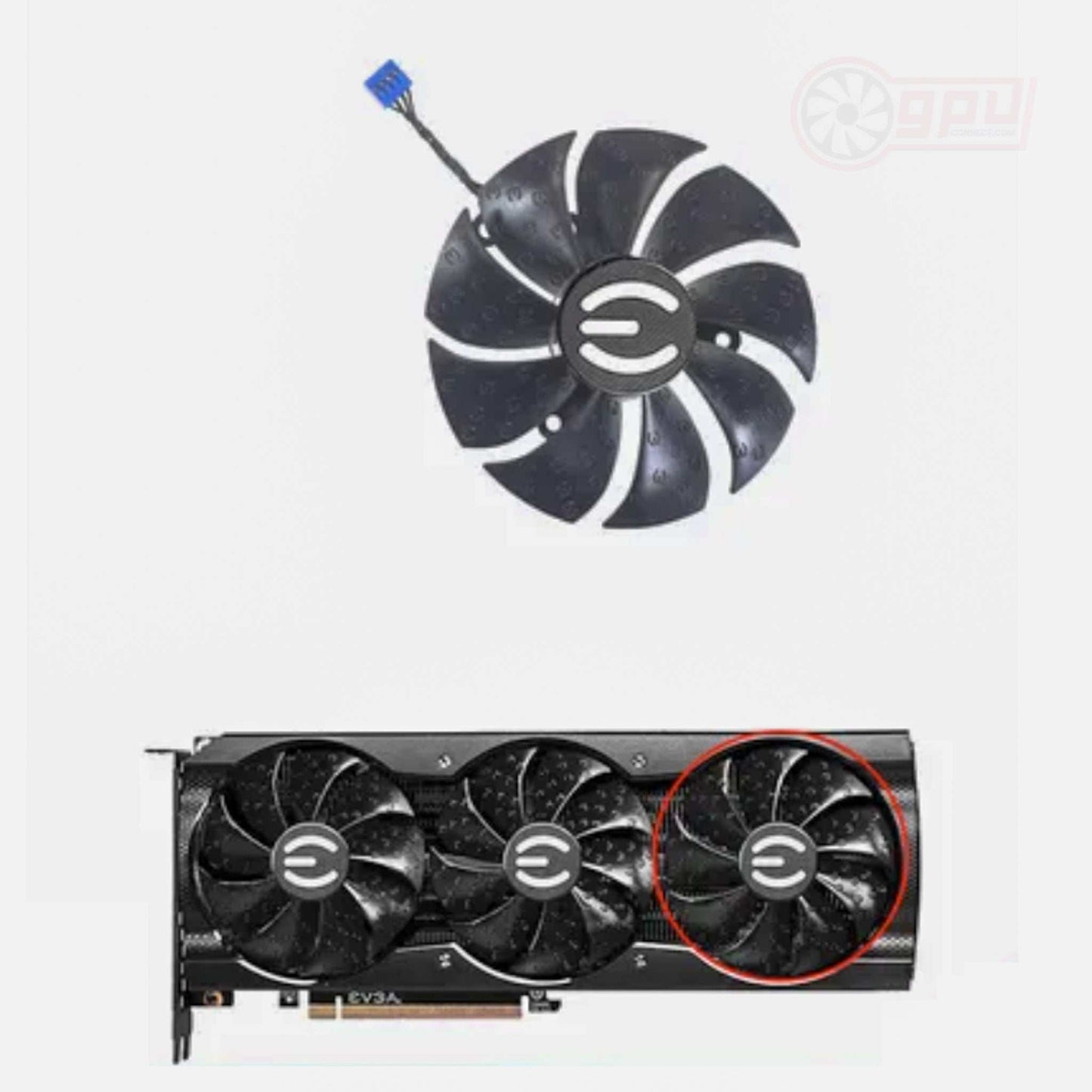 EVGA RTX 3070 3080 3090 XC3 ULTRA GAMING Graphics Card Fan (15mm) - GPUCONNECT.COM
