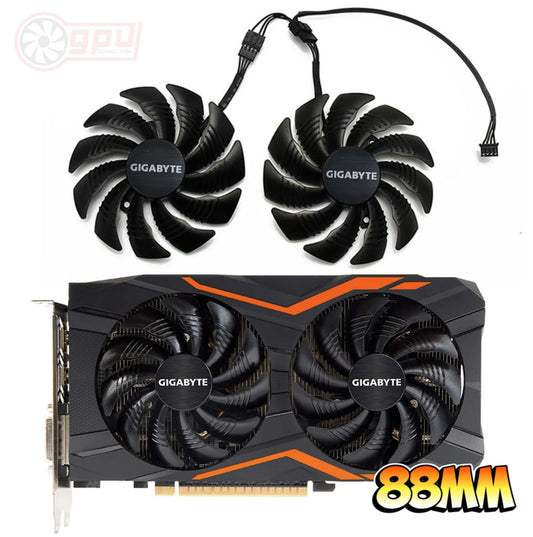 Gigabyte GTX 1050 1060 1070 RX 470 570 580 G1 Gaming WINDFORCE Fans - GPUCONNECT.COM