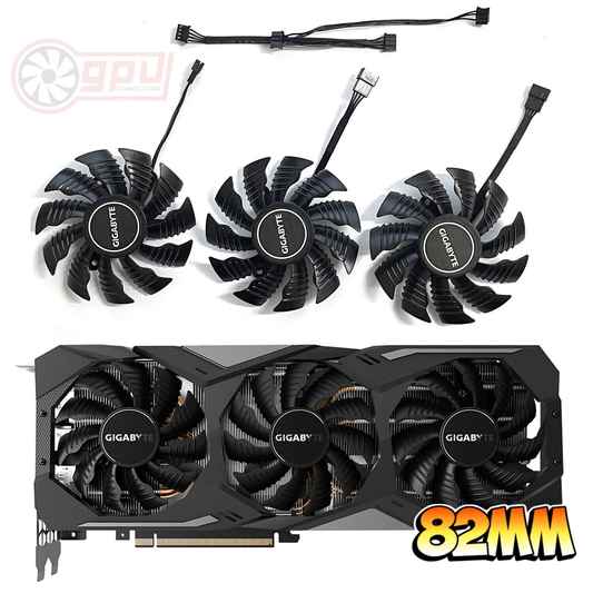 Gigabyte RTX 2060 2070 2080 Ti GAMING SUPER WINDFORCE 82mm Fan - GPUCONNECT.COM