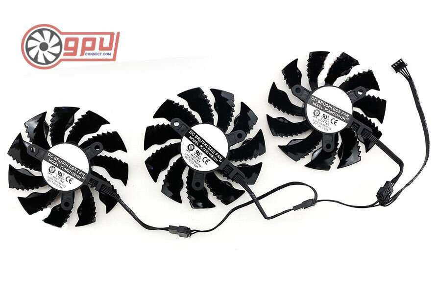 GIGABYTE RTX 2060 2070 2080 Ti GAMING WINDFORCE Cooling Fan Set 82mm - GPUCONNECT.COM