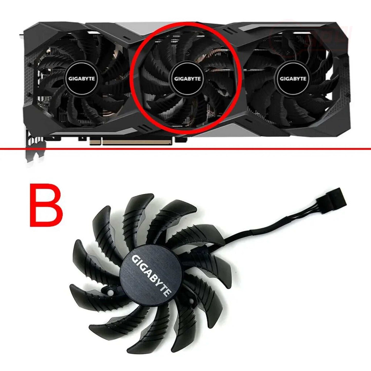 Gigabyte RTX 2060 2070 2080 Ti WINDFORCE Replacement GPU Fan - GPUCONNECT.COM