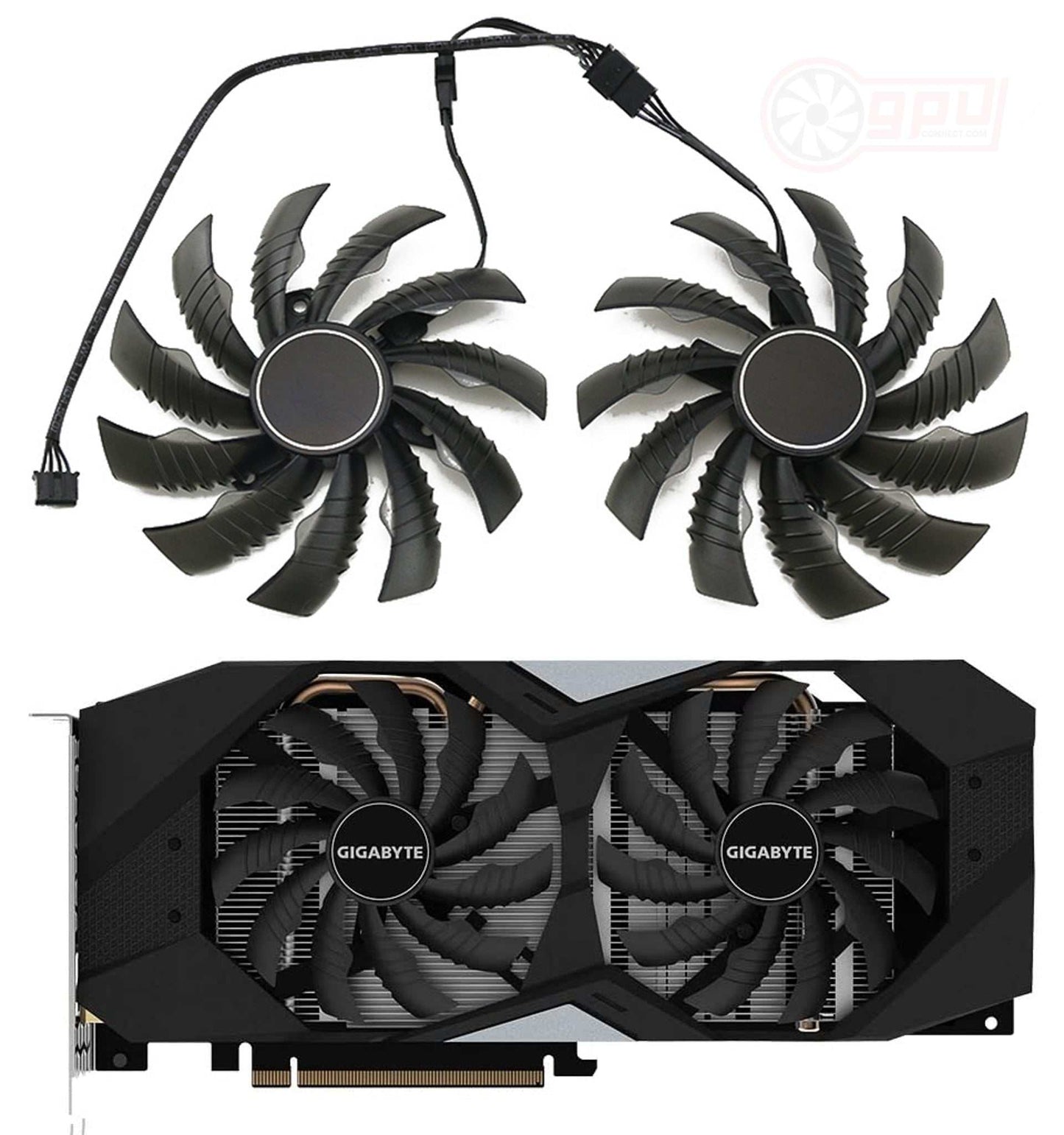 Gigabyte RTX 3060 2070 2060 GTX 1660 Ti EAGLE/SUPER WINDFORCE Fan - GPUCONNECT.COM