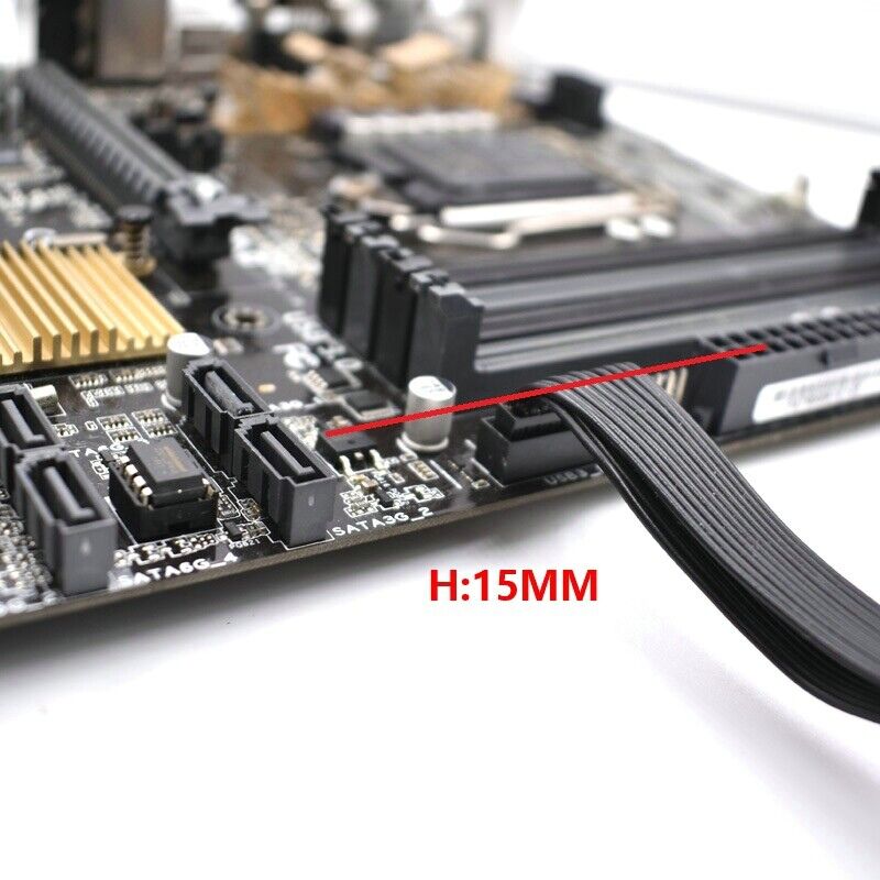 Low Profile USB 3.0 Internal Extension Cable 19 Pin (12cm Ultra Slim) - GPUCONNECT.COM