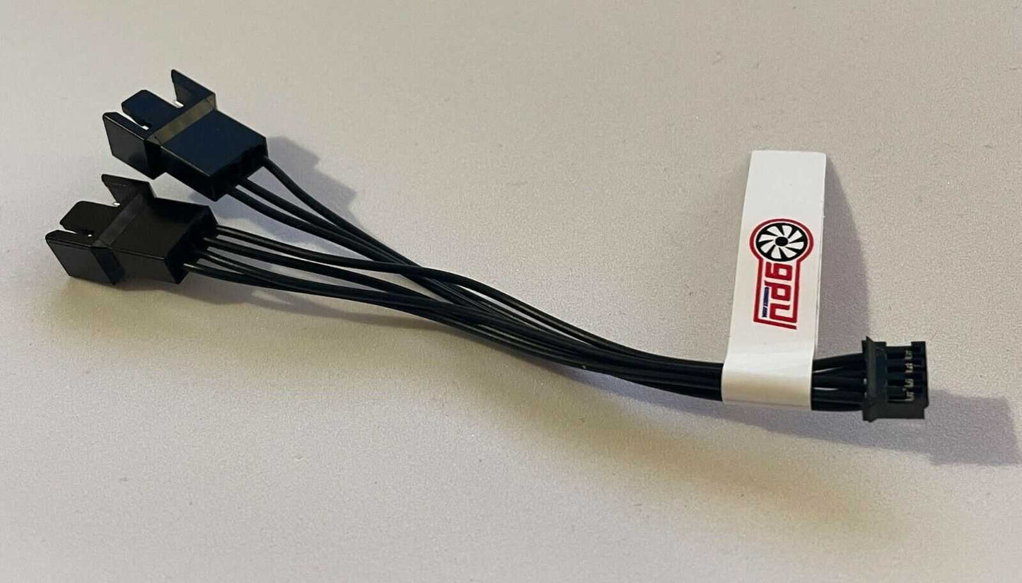 mini 4-Pin Fan Splitter to 2x PWM Adapter Cable GPU Graphics Card PH2.0 - GPUCONNECT.COM